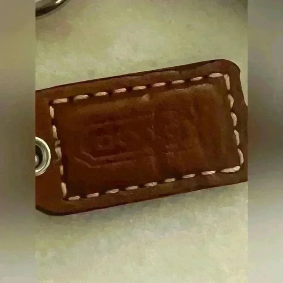 Coach Brown Signature Mini C Soho Jacquard Canvas Buckle Clutch Wristlet Wallet - Picture 4 of 8